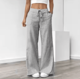 Women’s Striped Wide Leg Pants – 2025 Spring Summer Casual Loose Fit Trousers | Versatile Streetwear Style for Daily Fashion