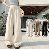 Women’s Summer Shell Decor Wide Leg Beach Pants – Lightweight High Waist Loose Fit Trousers | Comfortable & Slimming Vacation Long Pants
