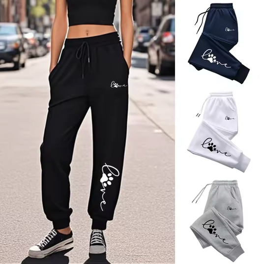 Women’s Cute Printed Sweatpants – All-Season Casual Jogger Pants | Breathable Loose Fit Sport Trousers for Home & Outdoor Comfort