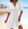Women’s Ice Silk Lace Patchwork Beach Skirt Shorts – Bikini Swimsuit Cover-Up | Lightweight Summer Surf & Swimwear for Sport & Resort Style