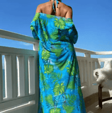Women’s 3-Piece Bikini Set – Hot Sale Long Sleeve Swim Top + Strappy Bikini + Cover-Up | Cross-Border River & Beach Swimwear 2025
