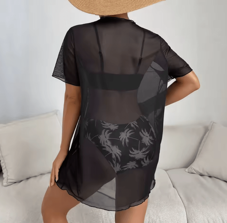 Sexy Printed Bikini Swimsuit for Women – 3-Piece Set with Cover-Up | 2025 New Arrival Fashion Swimwear for Beach & Pool