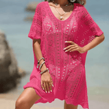 2025 Women’s Sexy V-Neck Mini Dress – Short Sleeve Hollow Out Summer Dress, Black/White Vestidos | New Fashion Arrival