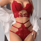 Women’s Sexy Lace Bra and Panty Set – Gathered 2-Piece Intimate Lingerie | Cross-Border Erotic Underwear for Private Use
