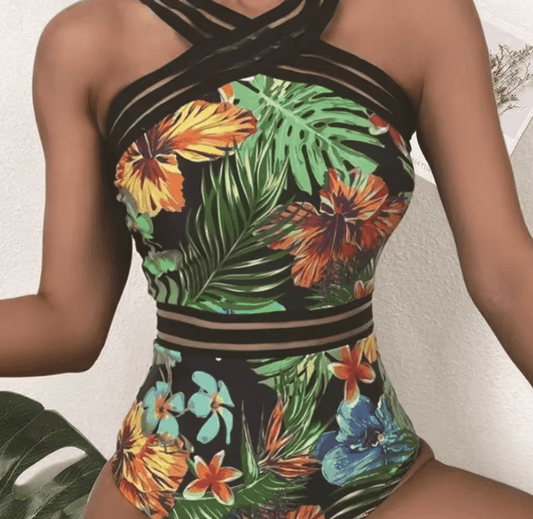 Sexy Backless One-Piece Swimsuit – Elegant Bikini-Inspired Design for Beach & Swim