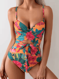 Sexy High-Waist Bikini Set for Women – Trendy Printed Tankini Monokini 2025