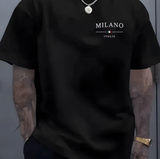 Men’s Milano Italia T-Shirt – 100% Cotton Casual Summer Tee 2025