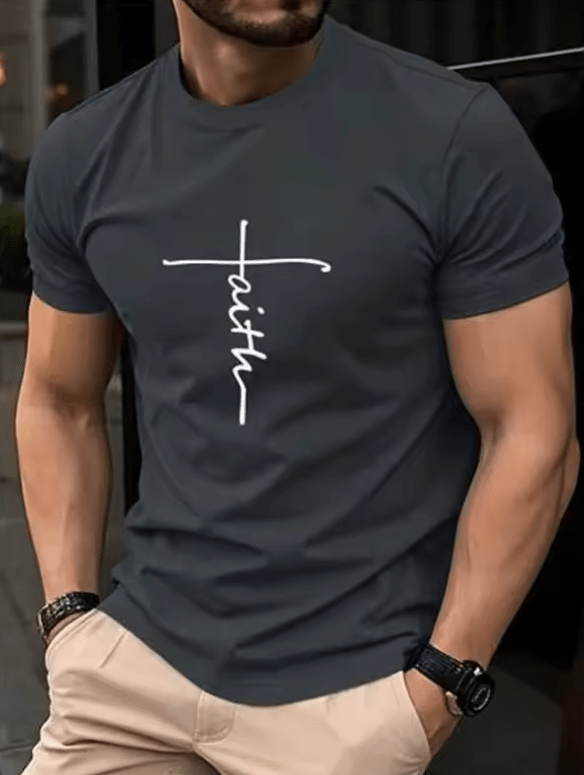 Manfinity Homme Men’s Graphic T-Shirt – Casual Short Sleeve Top for All Seasons