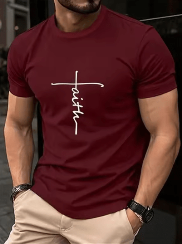 Manfinity Homme Men’s Graphic T-Shirt – Casual Short Sleeve Top for All Seasons