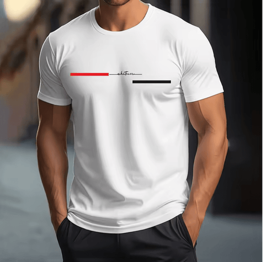 2025 Men’s Vintage Streetwear T-Shirt – Digital Print, Super Elastic, Casual Fit