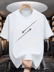 Men’s Fashion Printed T-Shirt – Creative Graphic Design Tee – Simple & High-End Style Short Sleeve Top – Casual Streetwear Look for Daily & Trendy Wear