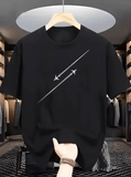 Men’s Fashion Printed T-Shirt – Creative Graphic Design Tee – Simple & High-End Style Short Sleeve Top – Casual Streetwear Look for Daily & Trendy Wear