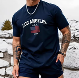 Slim Fit round Neck T-Shirt Men's Fashion Gradient Black3D Print Summer Trendy Casual Short Sleeve Top by Origin Home 2025