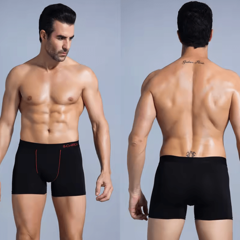 4PCS Men’s Cotton Boxer Shorts – High-Quality Underwear Trunks | Comfortable, Breathable, Sexy Underpants