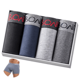 4PCS Men’s Cotton Boxer Shorts – High-Quality Underwear Trunks | Comfortable, Breathable, Sexy Underpants
