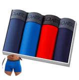 4PCS Men’s Cotton Boxer Shorts – High-Quality Underwear Trunks | Comfortable, Breathable, Sexy Underpants