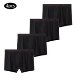 4PCS Men’s Cotton Boxer Briefs – Solid Color, High-Quality Underwear | Fashionable & Sexy Trunks for Men