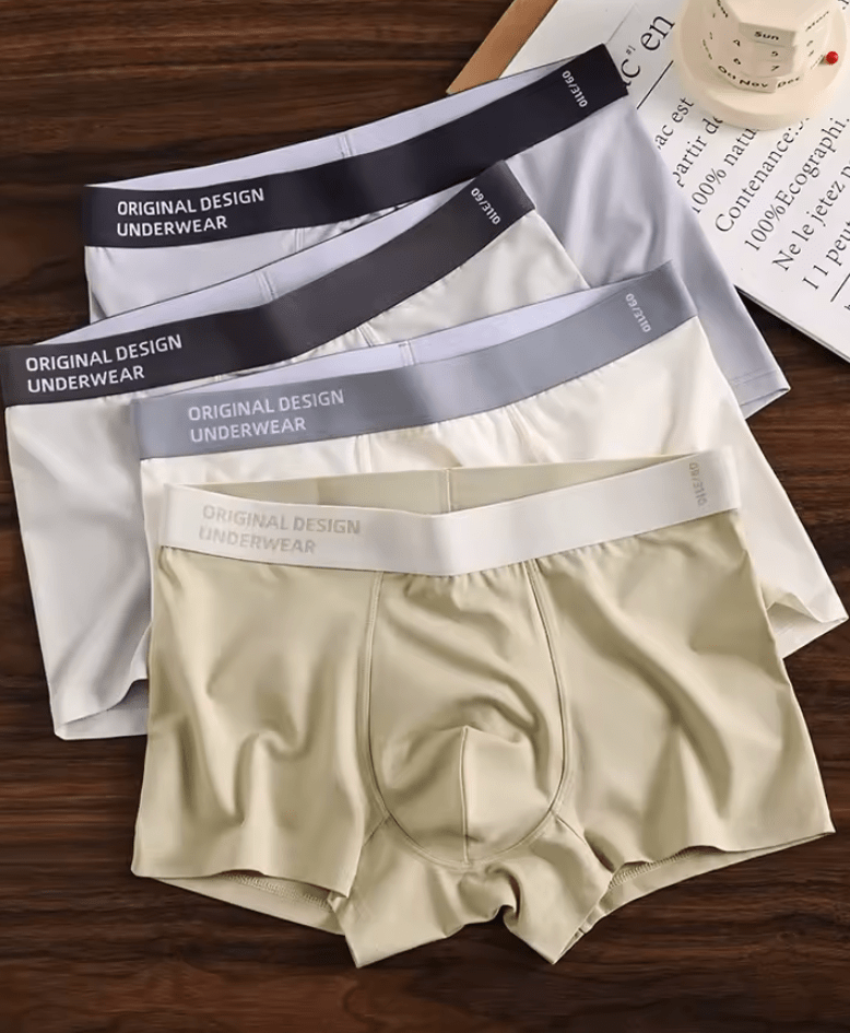 4-Pack Men’s Loose Fit Boxer Shorts – Breathable & Comfortable Cotton Underwear