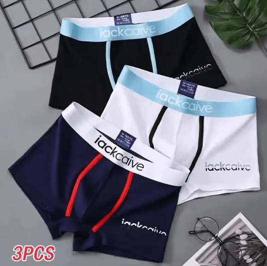 3-Pack Men’s Cotton Boxer Shorts – Breathable Printed Underwear, Comfortable Fit