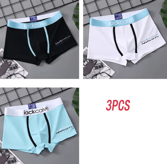 3-Pack Men’s Cotton Boxer Shorts – Breathable Printed Underwear, Comfortable Fit