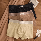 3-Pack Men’s 5A Antibacterial Cotton Boxer Briefs – Starry Sky Print, Breathable & Comfortable U-Pouch Underwear