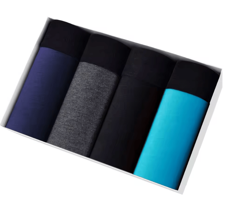 4-Pack Men’s Cotton Boxer Shorts – Sexy Printed Underwear Gift Set
