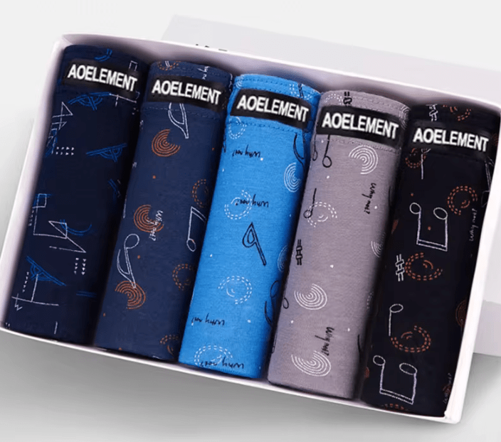 5-Pack Men’s 100% Cotton Briefs – Breathable, Plus Size Summer Underwear