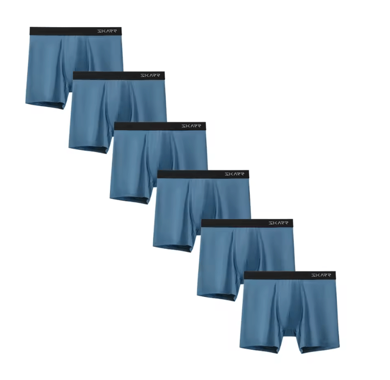 6-Pack Men’s Solid Color Boxer Briefs – Sexy, High-Quality Polyester Trunks