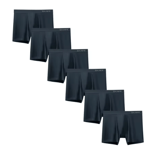6-Pack Men’s Solid Color Boxer Briefs – Sexy, High-Quality Polyester Trunks