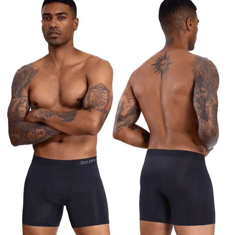 6-Pack Men’s Solid Color Boxer Briefs – Sexy, High-Quality Polyester Trunks