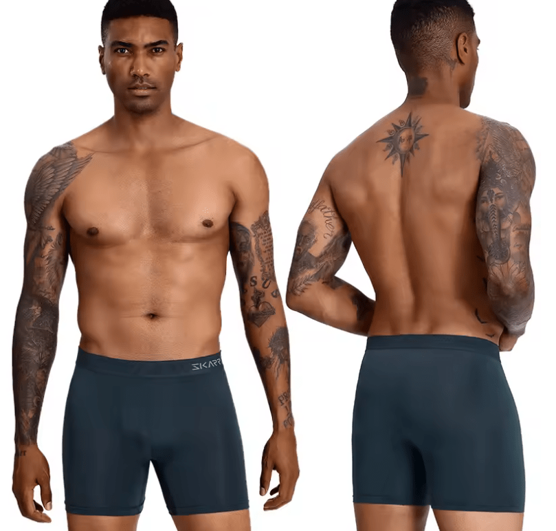 6-Pack Men’s Solid Color Boxer Briefs – Sexy, High-Quality Polyester Trunks