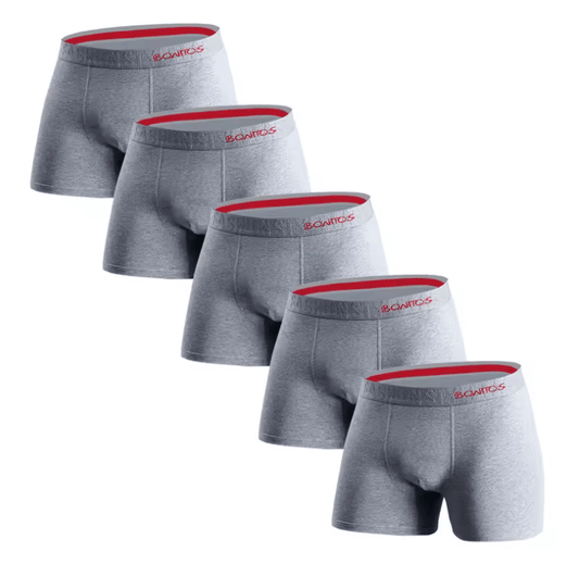 5-Pack Men’s Cotton Boxer Shorts – Sexy Underwear Gift Set for 2025