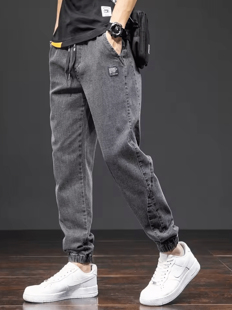 Men’s Spring Summer Jeans – Fashion Tapered Harem Denim Pants, Casual Jogger Baggy Trousers, Plus Size 5XL Streetwear