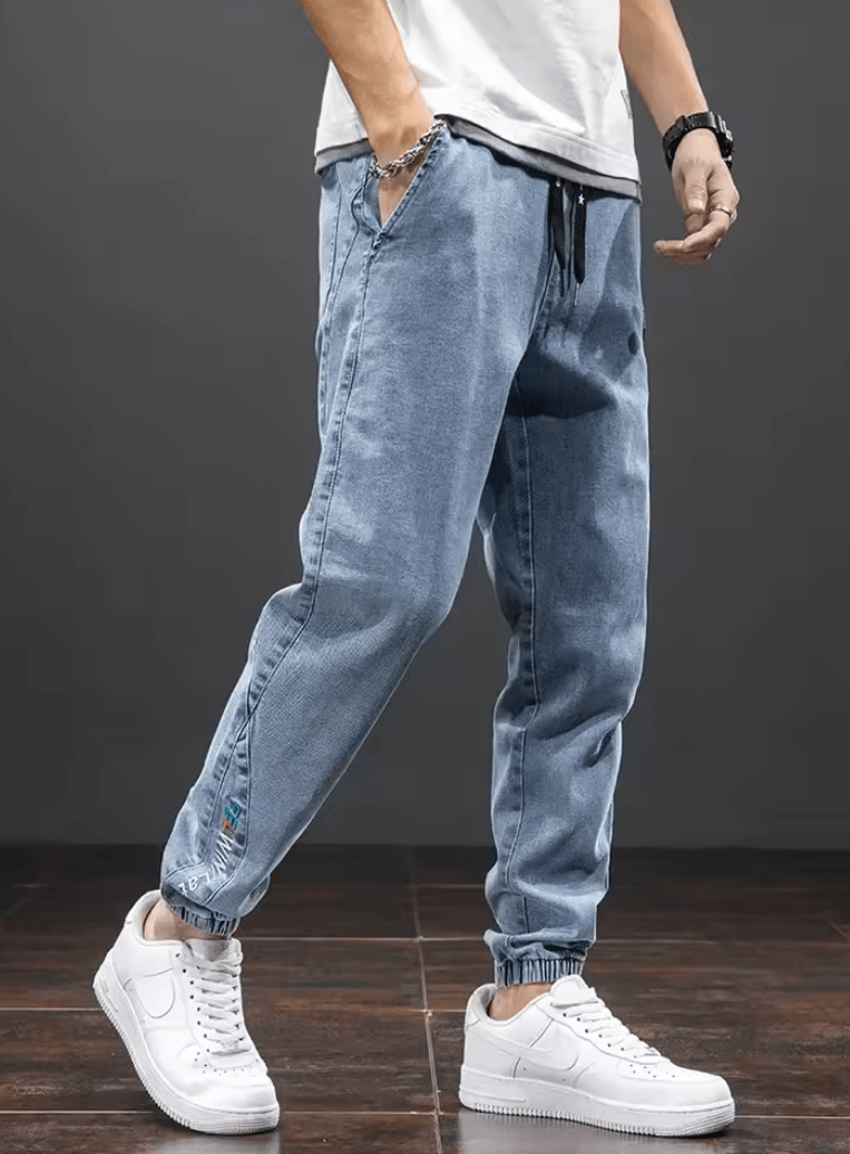Men’s Spring Summer Jeans – Fashion Tapered Harem Denim Pants, Casual Jogger Baggy Trousers, Plus Size 5XL Streetwear