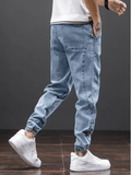 Men’s Spring Summer Jeans – Fashion Tapered Harem Denim Pants, Casual Jogger Baggy Trousers, Plus Size 5XL Streetwear