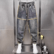 Men’s Autumn Winter Jeans – Loose Fit Korean Style, Trendy Brand Outlaw Harajuku Pants, Wide Leg Small-Foot Trousers
