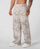 Men’s Jogger Straight Fitness Pants – Trendy Camouflage Wide Leg, Breathable Running Sweatpants, Loose Fit Trousers