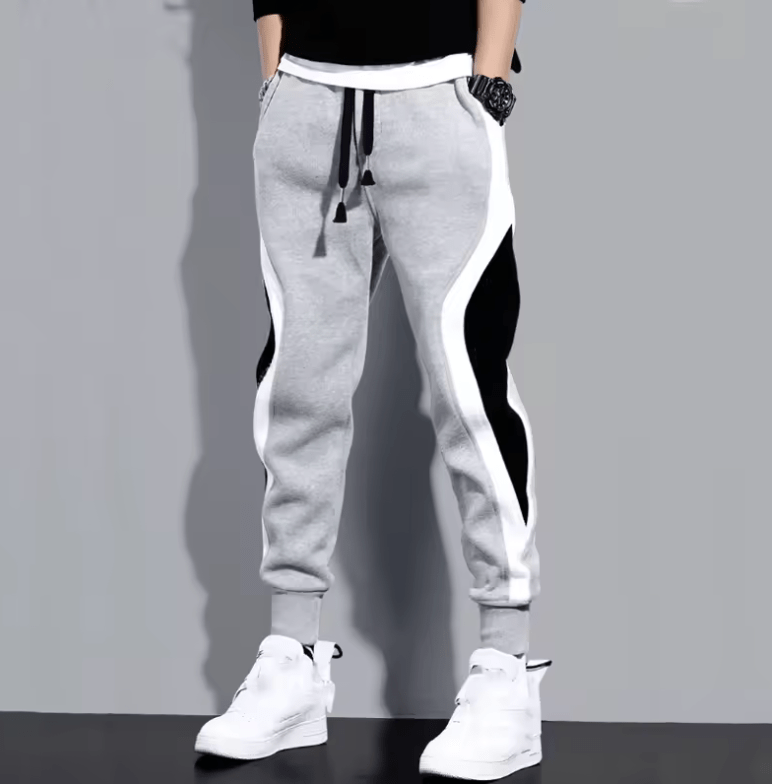 Men’s Fashion Sports Pants – Spring 2025 Loose-Fit Casual Sweatpants, Straight Training Trousers & Joggers, Large Size