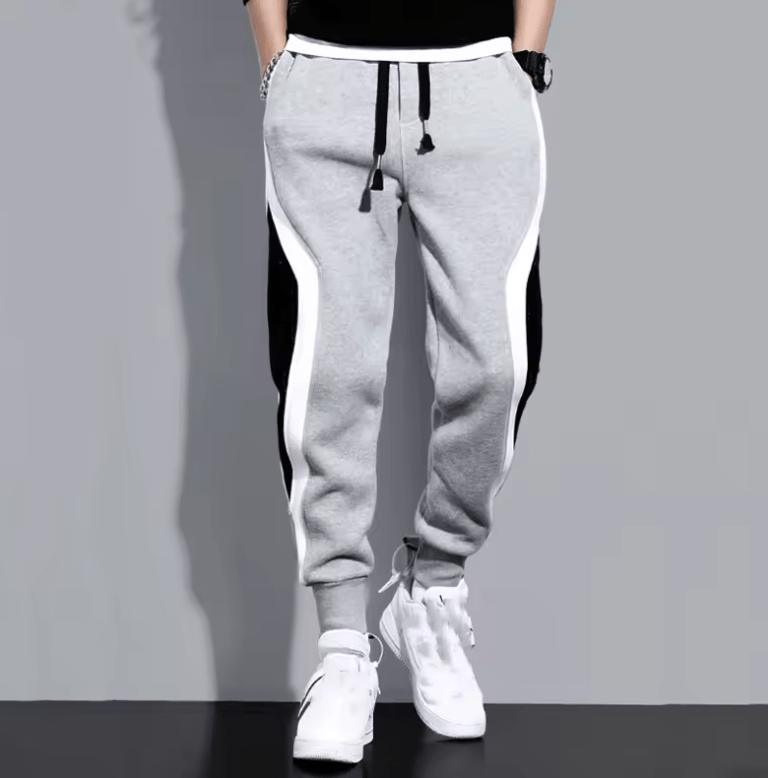 Men’s Fashion Sports Pants – Spring 2025 Loose-Fit Casual Sweatpants, Straight Training Trousers & Joggers, Large Size