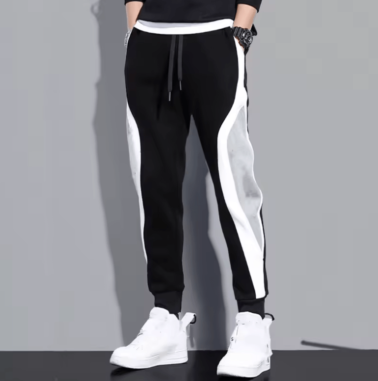 Men’s Fashion Sports Pants – Spring 2025 Loose-Fit Casual Sweatpants, Straight Training Trousers & Joggers, Large Size