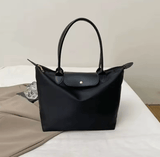 Women’s Casual Large-Capacity Shoulder Bag – Spring New Handheld Dumpling Bag, Simple Portable Underarm Tote with Nylon Lining