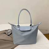 Women’s Casual Large-Capacity Shoulder Bag – Spring New Handheld Dumpling Bag, Simple Portable Underarm Tote with Nylon Lining