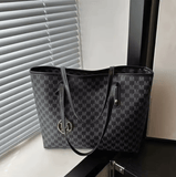 Women’s Brand Printed Tote Bag – New Retro Style, Fashion Letter Design, High-End Large-Capacity Shoulder Bag for Commuting