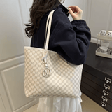 Women’s Brand Printed Tote Bag – New Retro Style, Fashion Letter Design, High-End Large-Capacity Shoulder Bag for Commuting