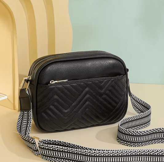 Women’s Retro Color Block Square Crossbody Bag – Small Elegant Shoulder Bag & Makeup Pouch