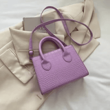 Women’s Spanish Minimalist Crocodile Pattern Tote Bag – Large-Capacity Single Shoulder Bag, New Popular Fashion Design