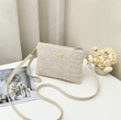 Women’s Woven Shoulder Bag – Fashion Messenger Bag, Straw Clutch & Mobile Phone Bag