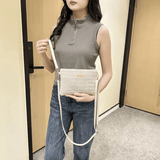 Women’s Woven Shoulder Bag – Fashion Messenger Bag, Straw Clutch & Mobile Phone Bag