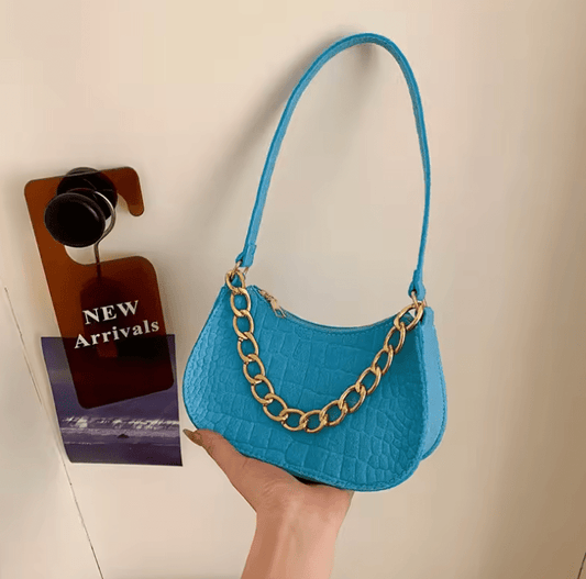 Women’s Retro Fashion Chain Underarm Bag – Spring Casual Crossbody Shoulder Bag, Soft & Trendy Design