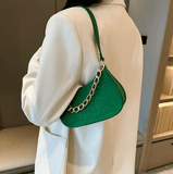 Women’s Retro Fashion Chain Underarm Bag – Spring Casual Crossbody Shoulder Bag, Soft & Trendy Design